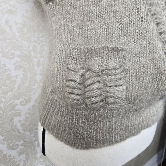 Buffalo David Bitton Size Medium Tan Knit Sweater Vest Front Pockets Pullover - Picture 5 of 13